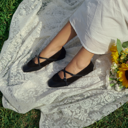 BALLERINA IRIS - CROCO NEGRO