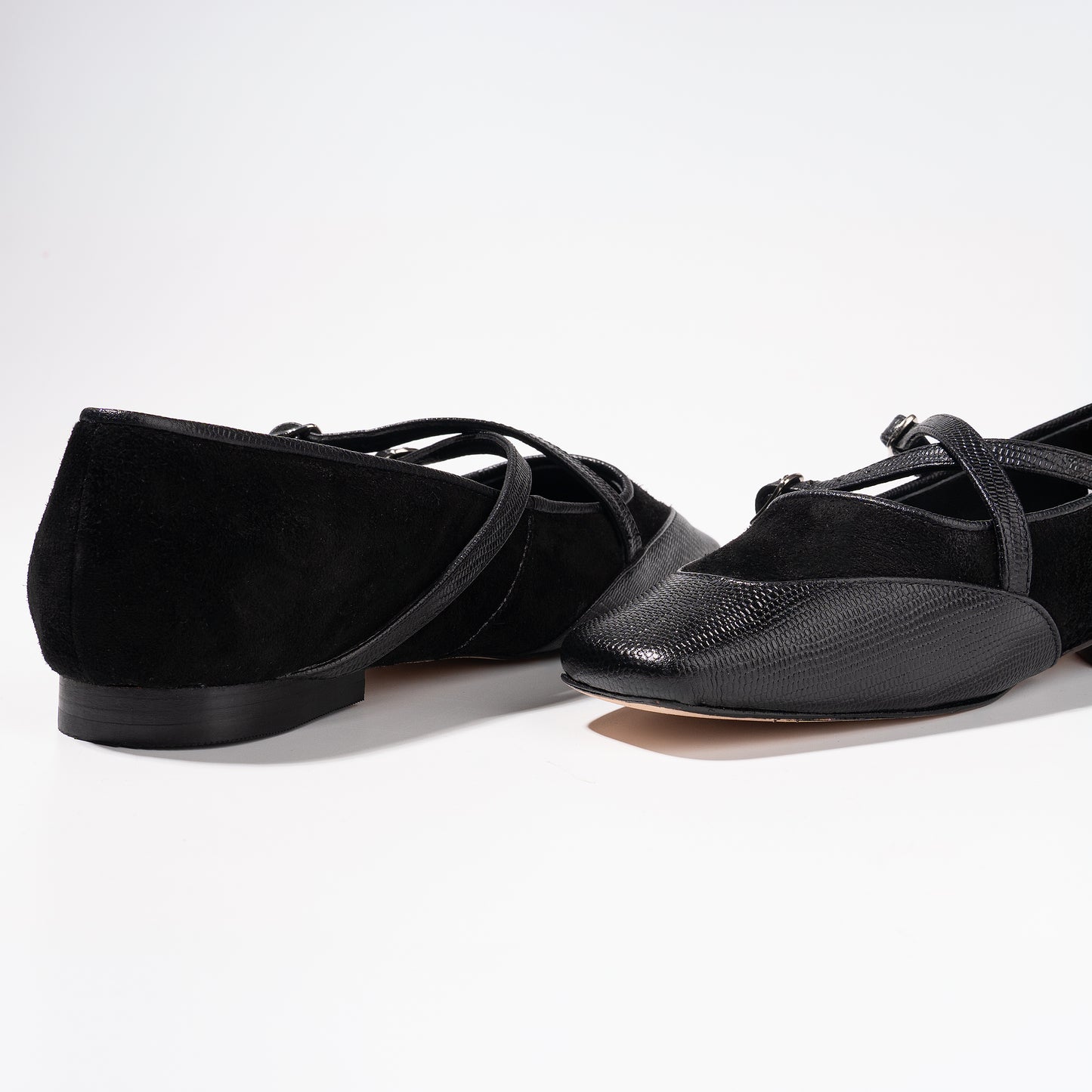 BALLERINA IRIS - CROCO NEGRO